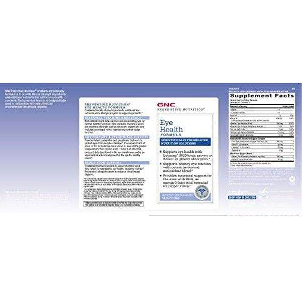 GNC Preventive Nutrition Eye Health 60 softgels