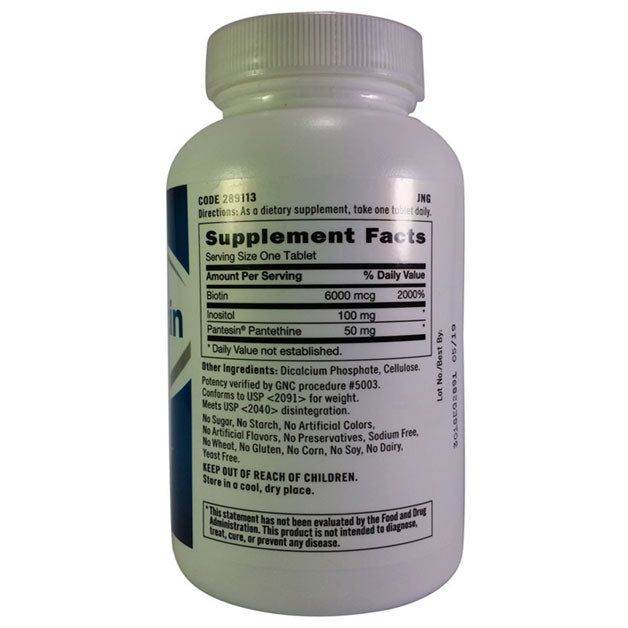 GNC Super Biotin 6000mcg