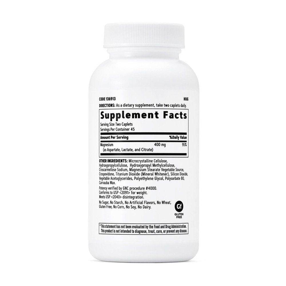 GNC Super Magnesium 400mg 90 Caplets
