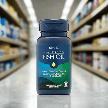 GNC TRIPLE STRENGHT FISH OIL 1000mg + OMEGA-3 30ct