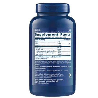 GNC Triple Strength Fish Oil 60 Softgels