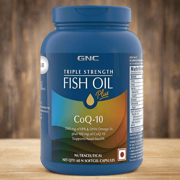 GNC Triple Strength Fish Oil Plus CoQ10 60CT
