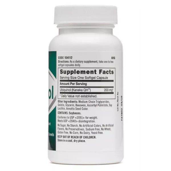 GNC Ubiquinol 200mg 30 Softgels