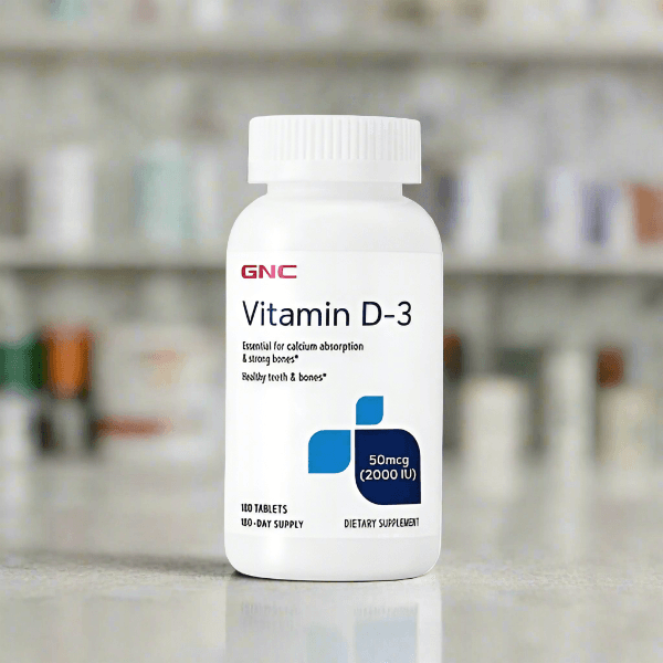 GNC Vitamin D-3 50mcg 2000IU, 180 Tablets