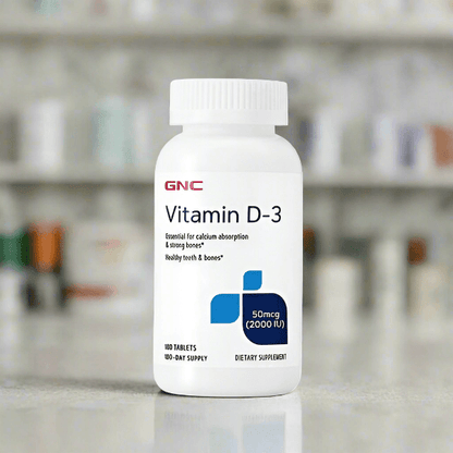 GNC Vitamin D-3 50mcg 2000IU, 180 Tablets