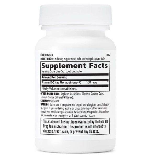 GNC Vitamin K2 100mcg 60 Ct