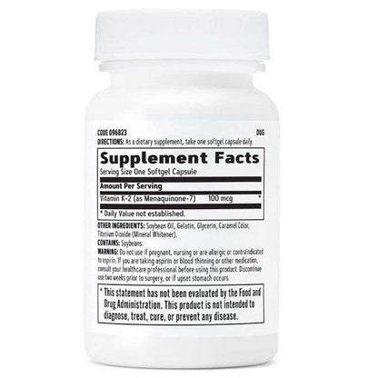 GNC Vitamin K2 100mcg 60 Ct
