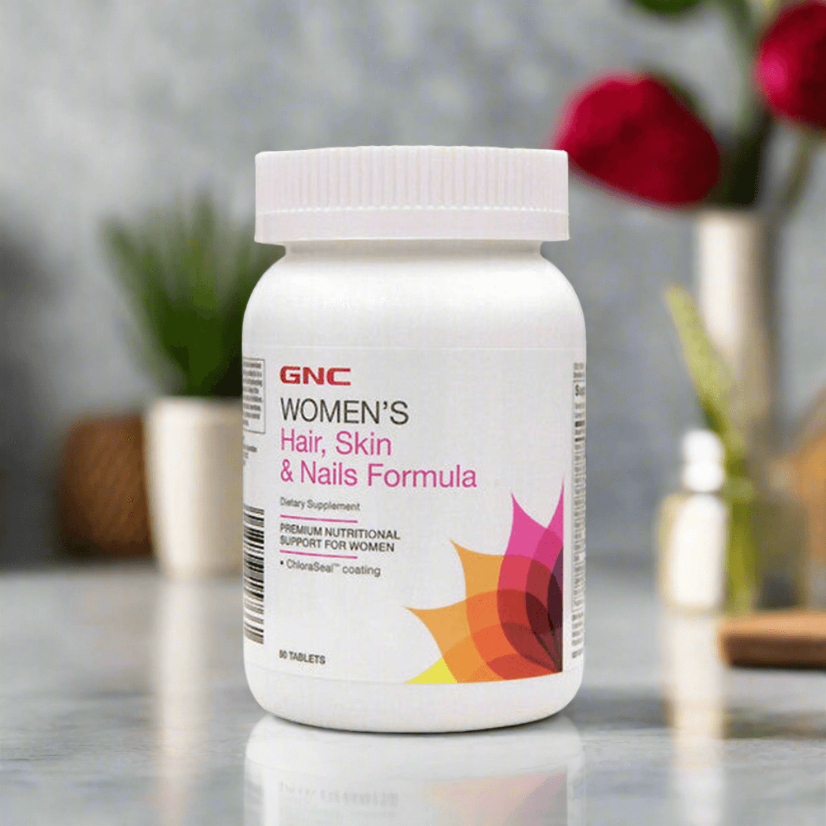 GNC Women's Hair Skin & Nails Formula - 90 Tablets