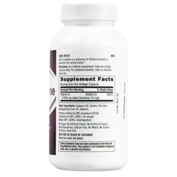 GNC beta-Carotene 15mg 360 Softgels