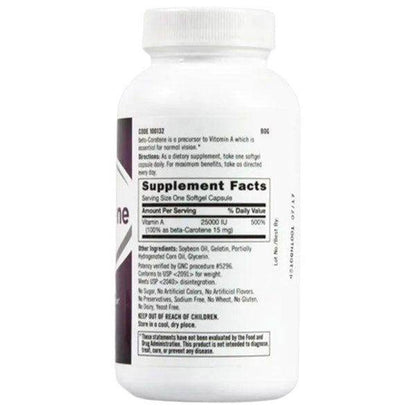 GNC beta-Carotene 15mg 360 Softgels