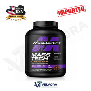 MuscleTech Mass Tech Extreme Triple Chocolate Brownie Weight Gainer 7 Lbs