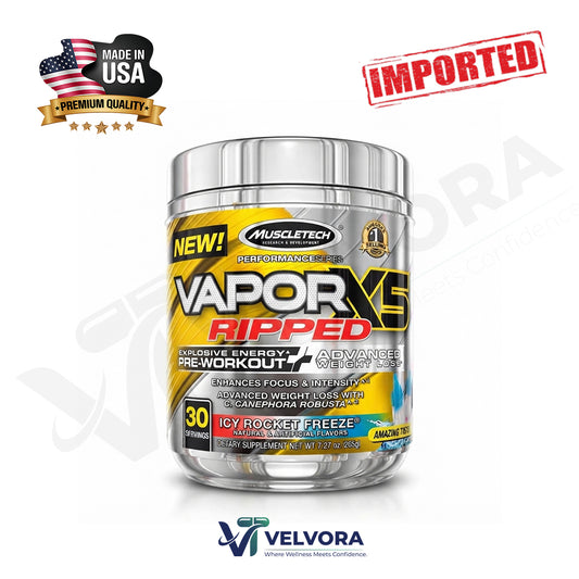 MuscleTech Vapor X5 Ripped Pre Workout, 30 Servings