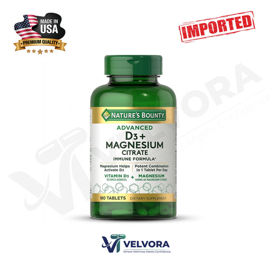 Nature’s Bounty Advance Magnesium Citrate + D3