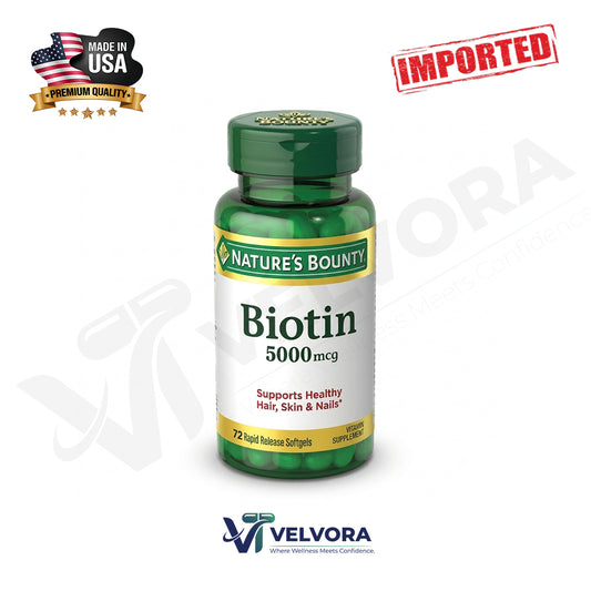 Nature's Bounty Biotin 5000 mcg