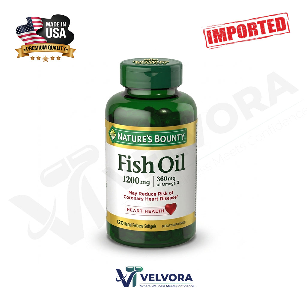 Nature's Bounty Fish Oil 1200mg, Omega 360Mg 120 Softgels