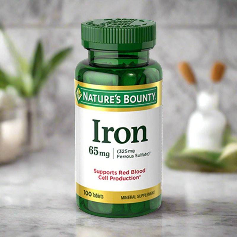 Nature's Bounty Iron 65mg 100 Tablets