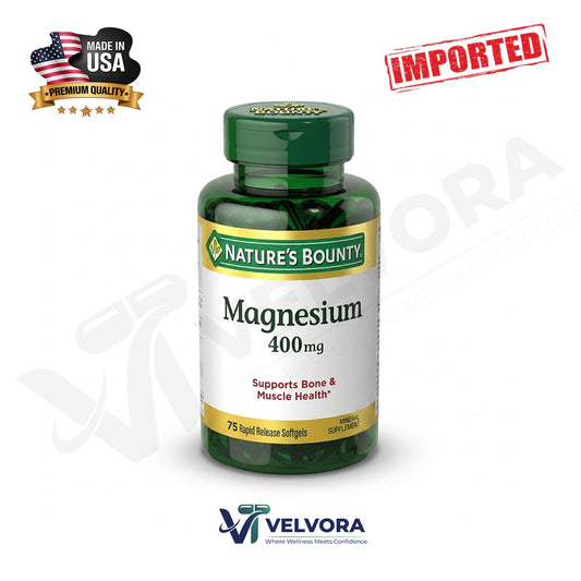 Nature's Bounty Magnesium 400mg 75 Softgels