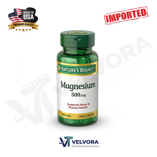 Nature's Bounty Magnesium 500mg 100 Tablets