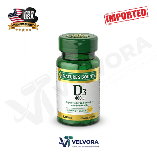 Nature's Bounty VITAMIN D3 400 IU 100 TABLETS