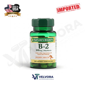 Nature's Bounty Vitamin B-2 100mg, 100 Ct