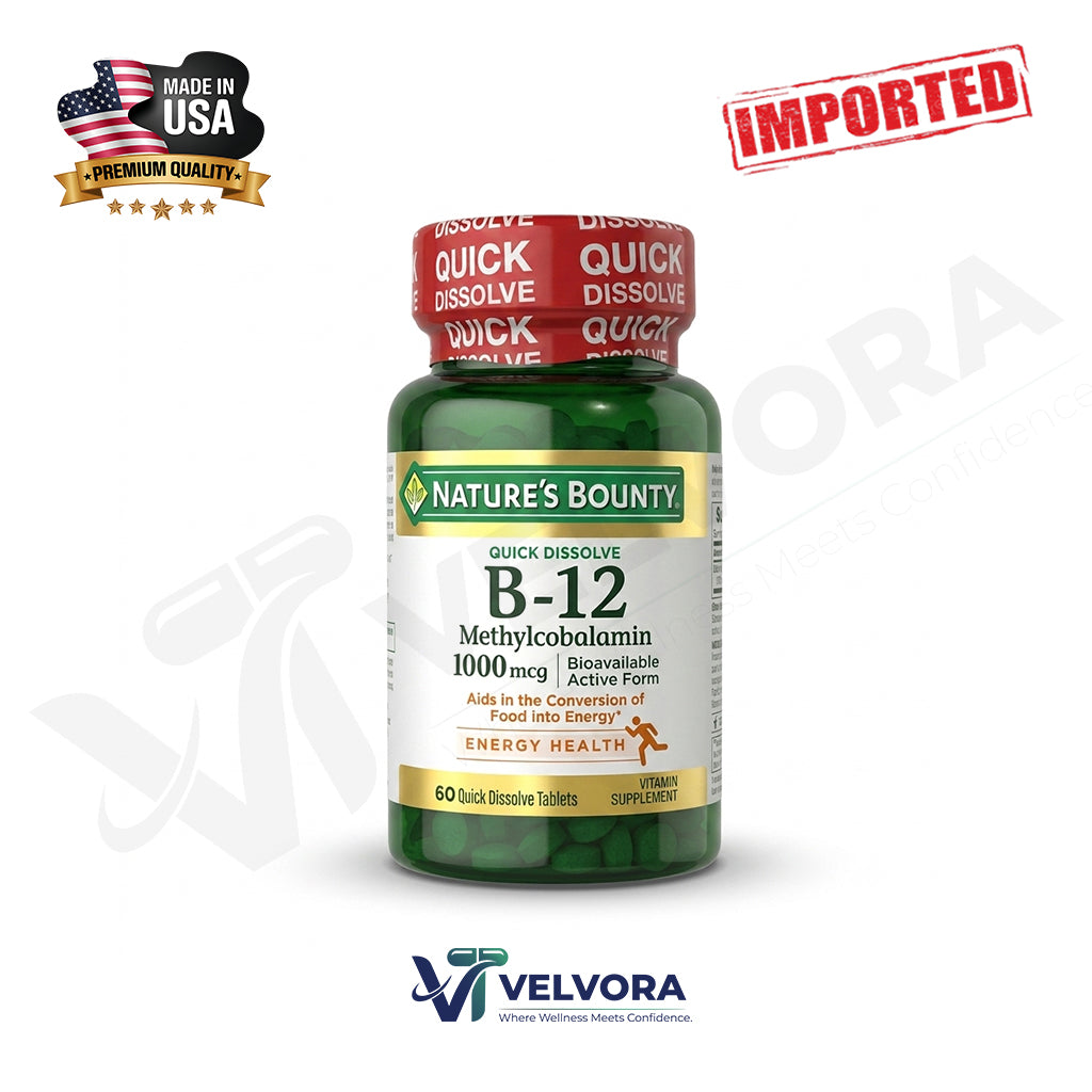 Nature's Bounty Vitamin B12 Methylcobalamin 1000mcg, 60 Ct