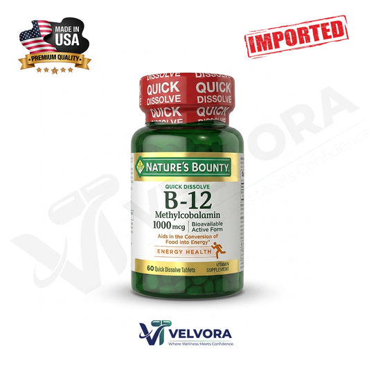 Nature's Bounty Vitamin B12 Methylcobalamin 1000mcg, 60 Ct