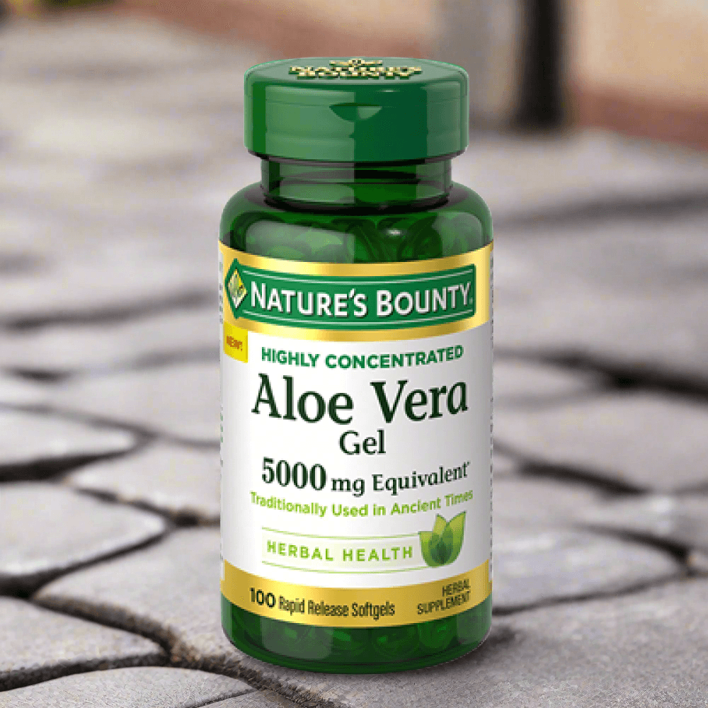 Nature's Bounty Aloe Vera Gel 5000mg, 100 Softgels