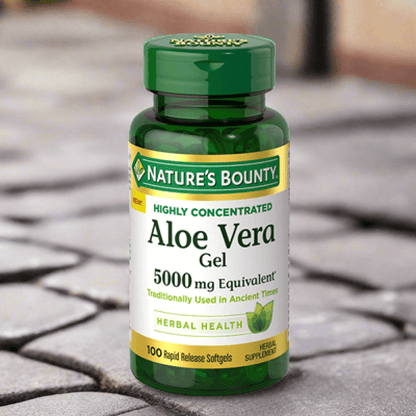 Nature's Bounty Aloe Vera Gel 5000mg, 100 Softgels