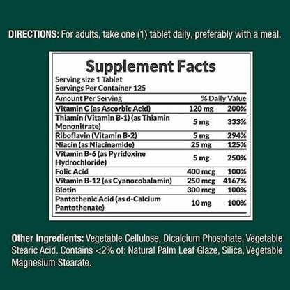 Nature's Bounty B-Complex 125 Ct