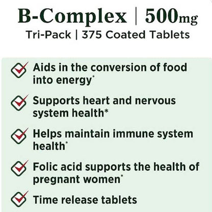Nature's Bounty B-Complex 125 Ct