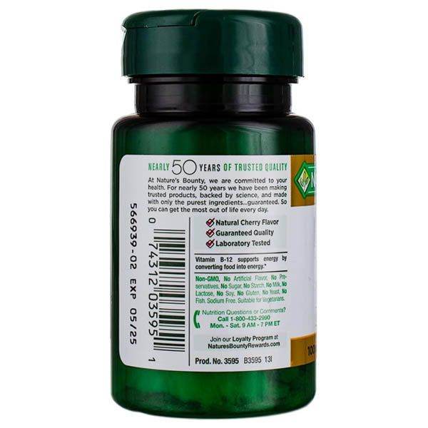 Nature's Bounty B12 500mcg