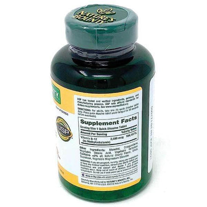 Nature's Bounty B12 Quick Dissolve 2500mcg