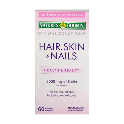 Nature's Bounty Biotin 3000mcg 60 Caplets - Vitamins House