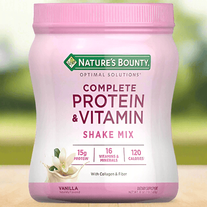 Nature's Bounty Complete Protein & Vitamin Shake Mix Vanilla, 1 lbs