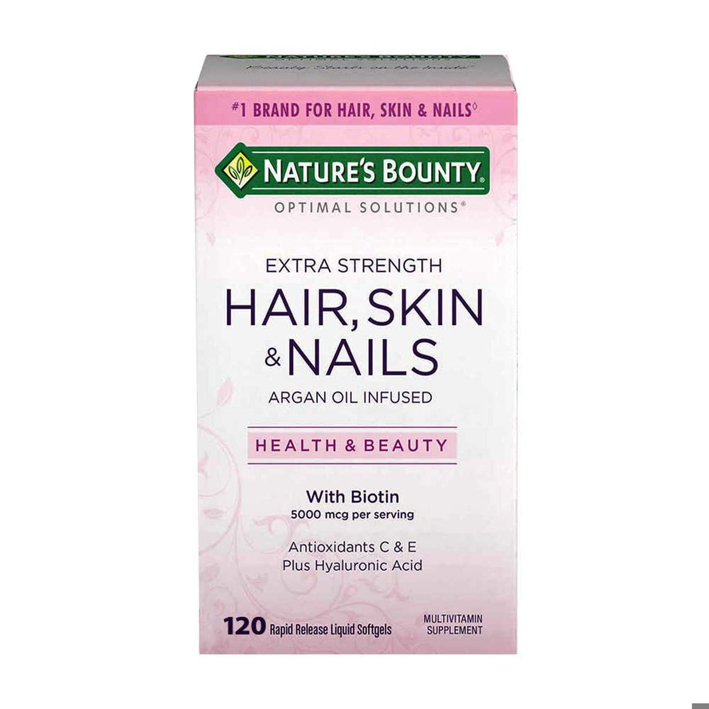 Nature's Bounty Extra Strength Hair, Skin, Nails 120 Softgels - Vitamins House