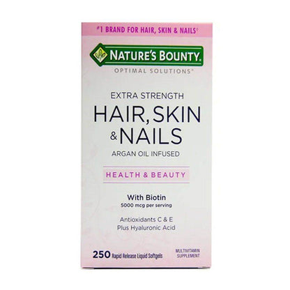 Nature's Bounty Hair, Skin & Nails Extra Strength 250CT - Vitamins House