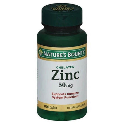 Nature's Bounty Zinc Chelated 50mg