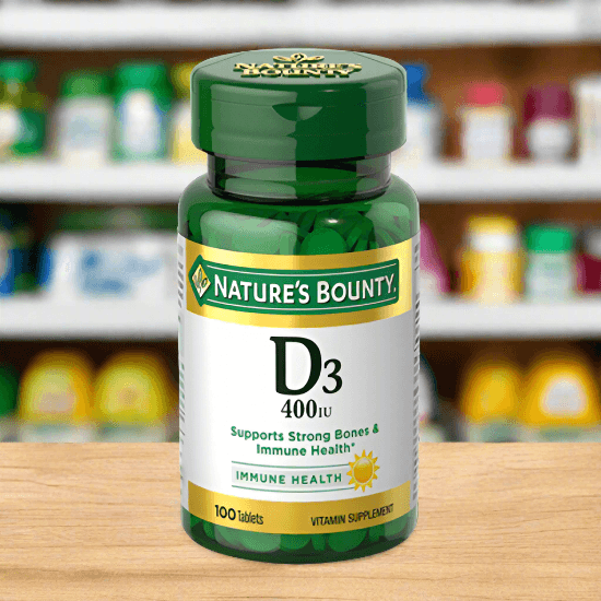 Nature's Bounty VITAMIN D3 400 IU 100 TABLETS