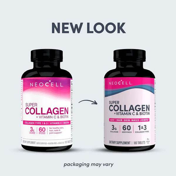 NeoCell Super Collagen + Vitamin C & Biotin, 180 Ct