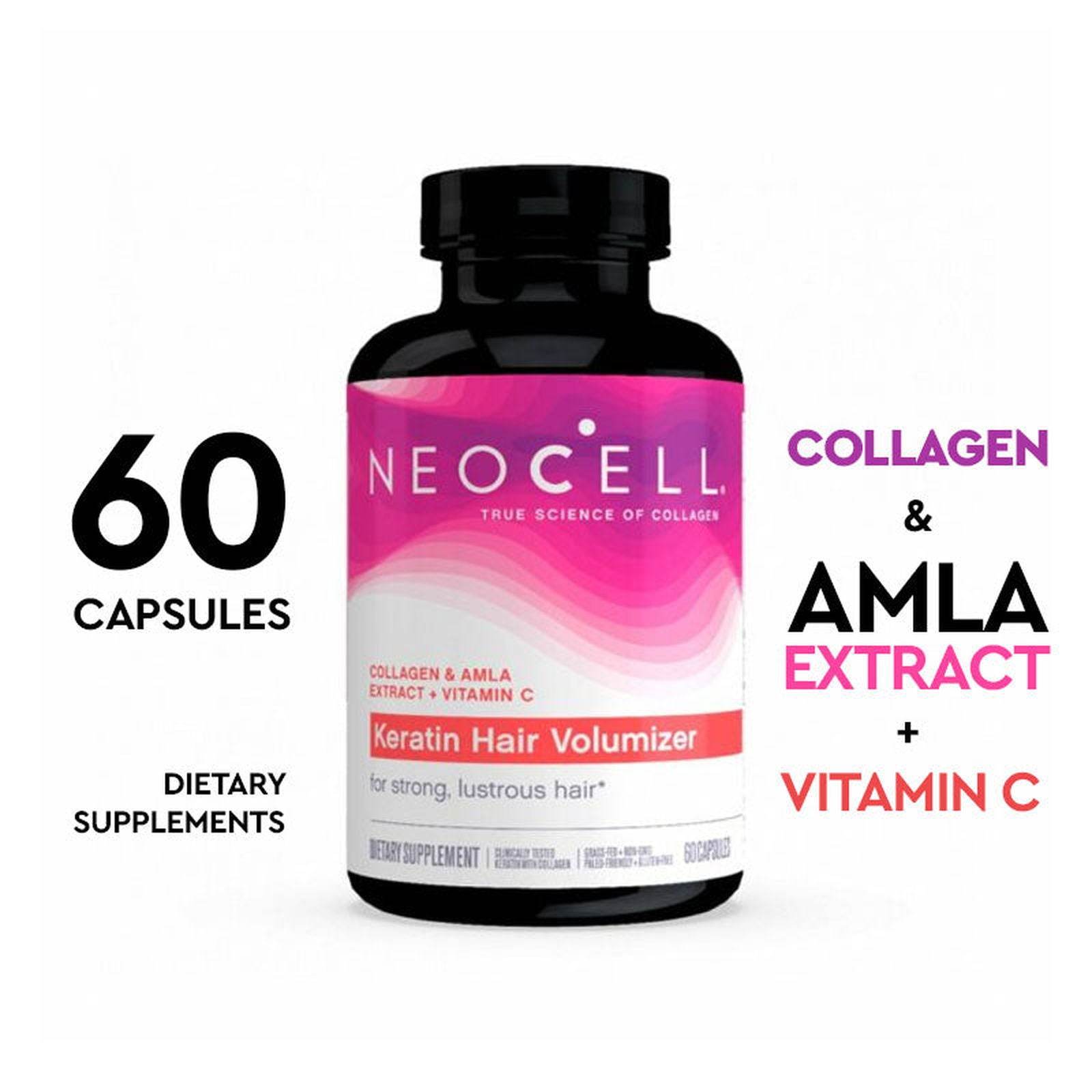 Neocell Keratin Hair Volumizer 60 Capsules - Vitamins House