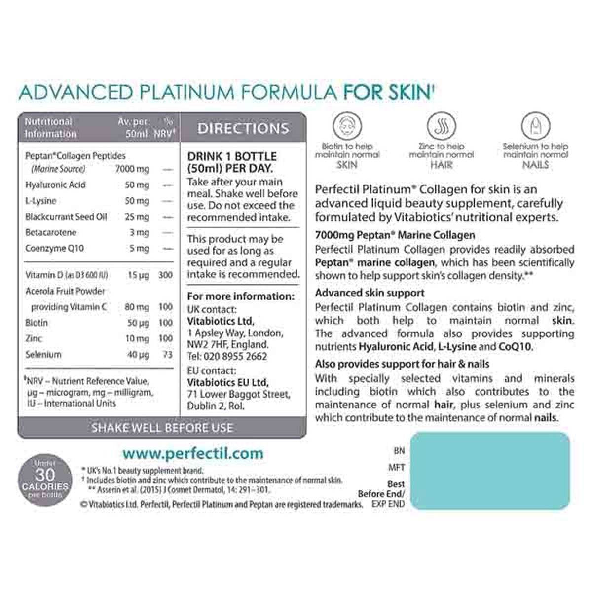 Perfectil Platinum Collagen Skin Drink