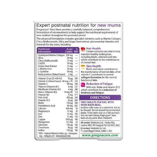Pregnacare New Mum 56 Tablets | Vitabiotics