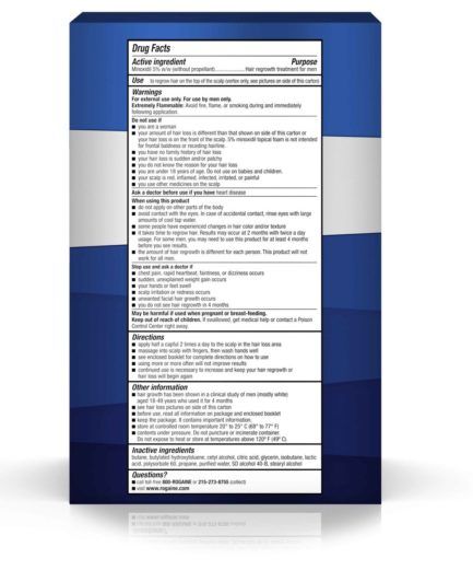 Rogaine Minoxidil Foam 3 Month Supply For Hair Regrowth