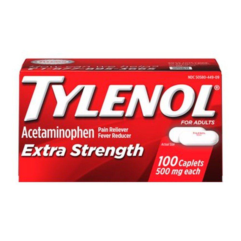 TYLENOL Extra Strength 500mg 100CT - Vitamins House