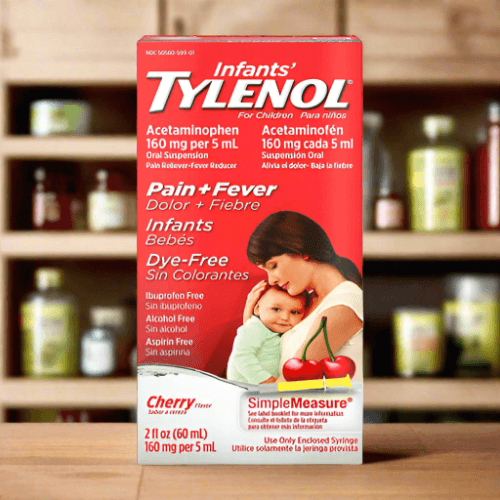 Tylenol Infants' for Pain + Fever Cherry Flavor, 60 ml