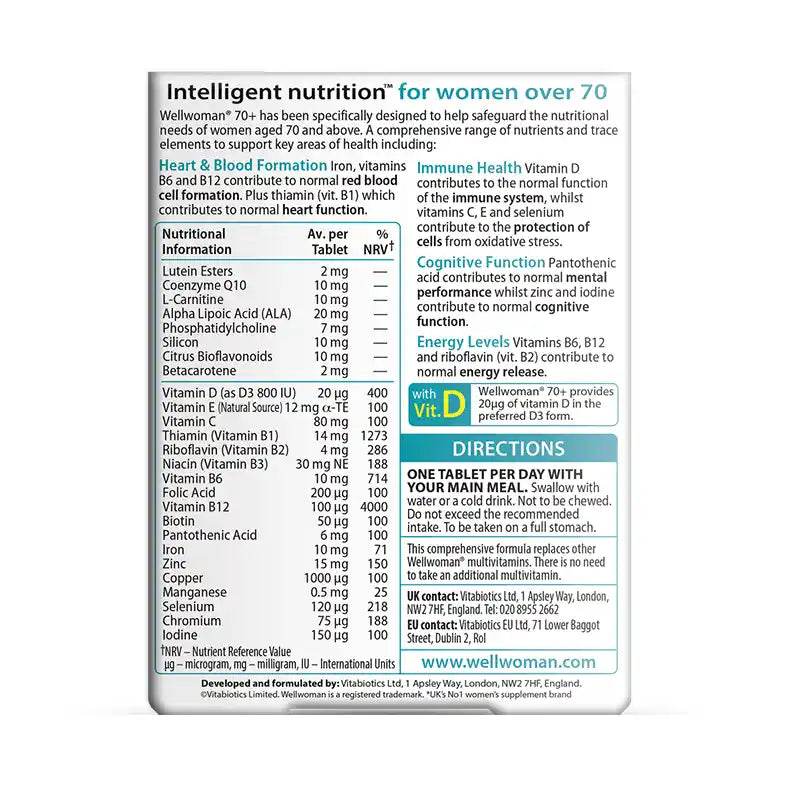 Vitabiotics Wellwoman 70+
