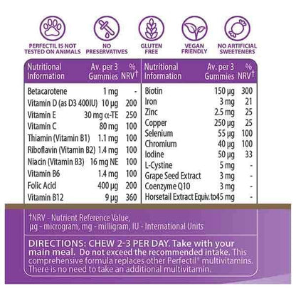 Vitabiotics Perfectil Hairs Crush 60 Gummies