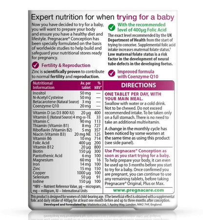 Vitabiotics Pregnacare Conception
