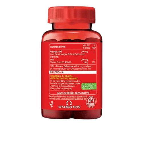 Vitabiotics Wellkid Marvel Omega-3 with Vitamin D