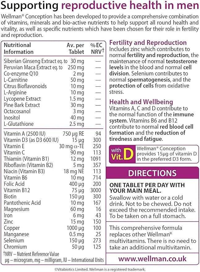 Vitabiotics Wellman Conception (30 Tab)